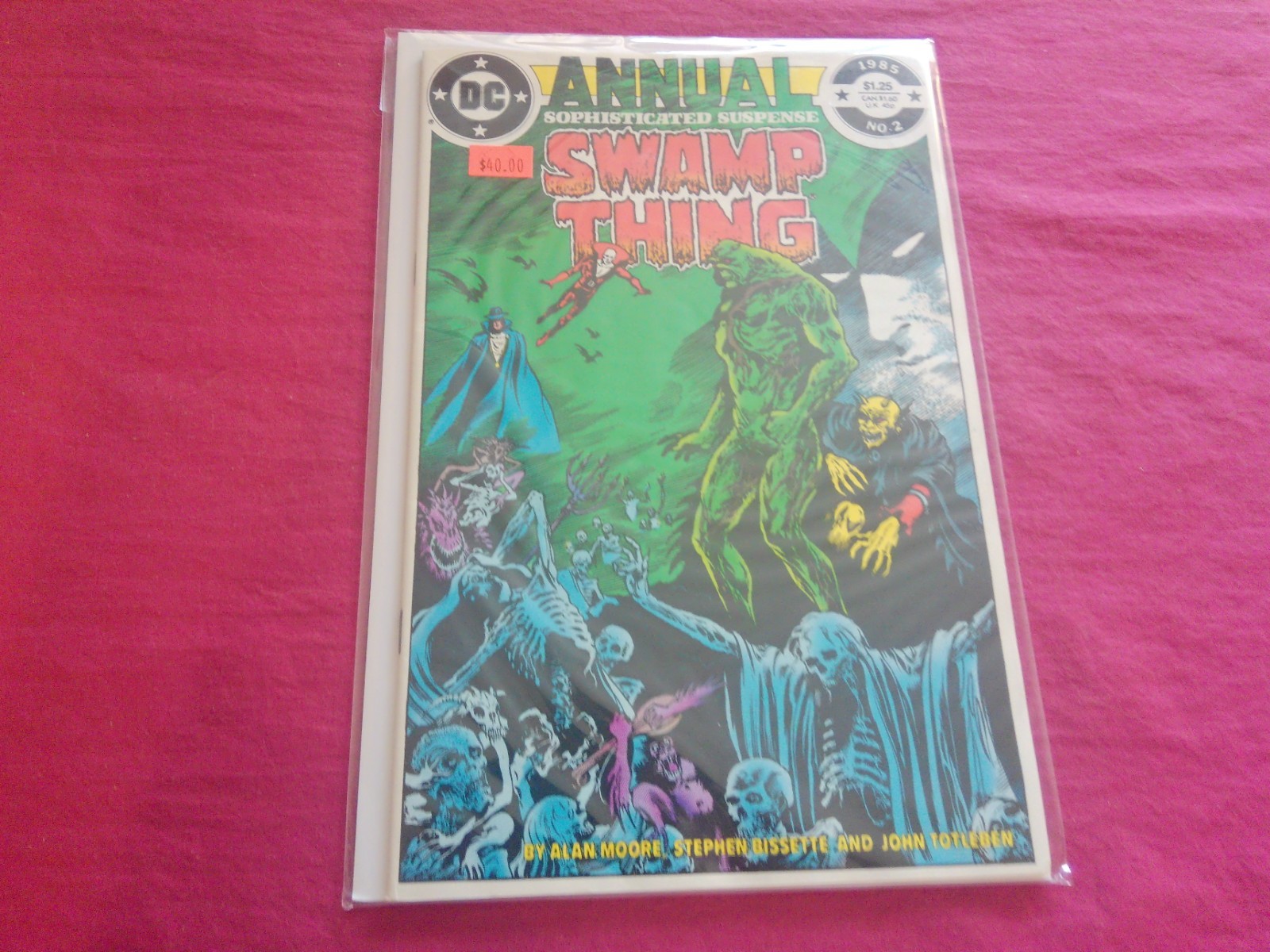 BX25 Swamp Thing Annual #2 dc 1985 età del rame 8.0 fumetto 1° DARK JLA!