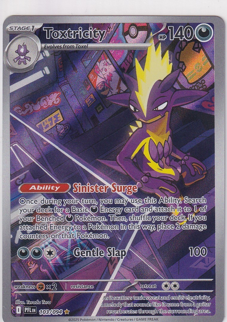 Pokémon Me02 2024: Fiamme Fantastiche Tossicità 103/094 Holo