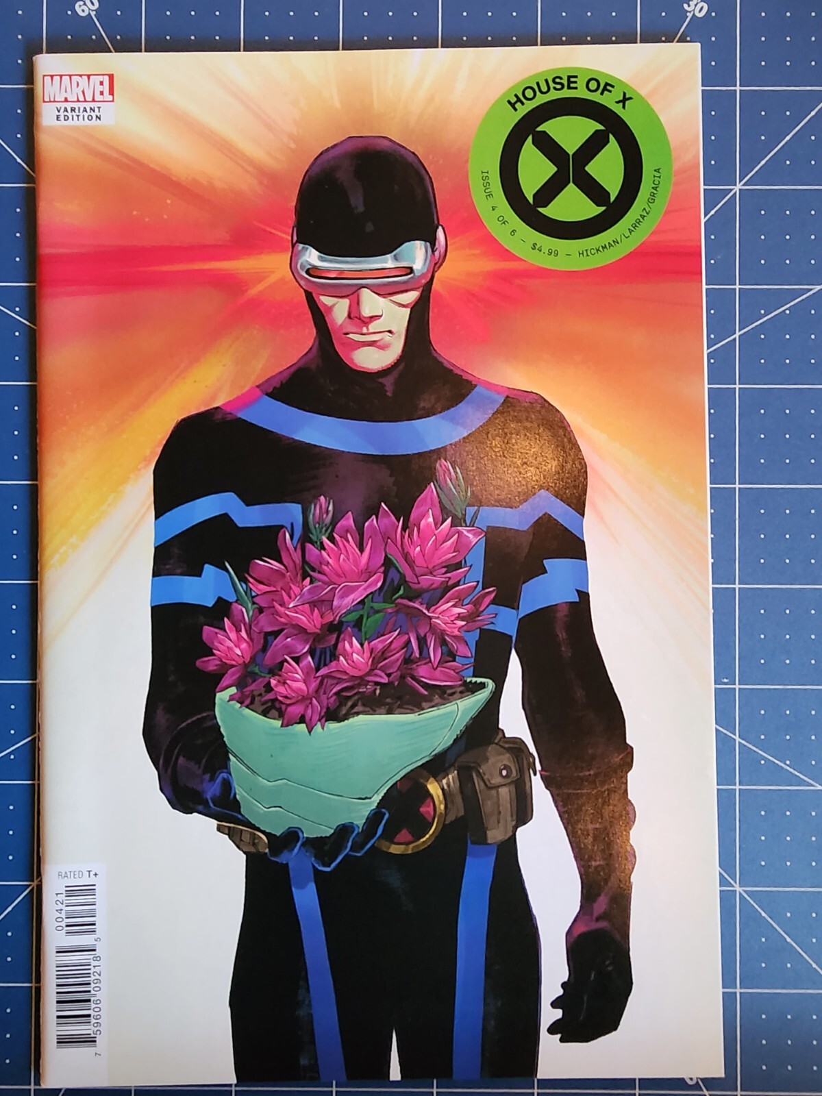 💥HOUSE OF X  #4 CYCLOPS FLOWER VARIANT COVER MARVEL COMIC 2019 1st Print