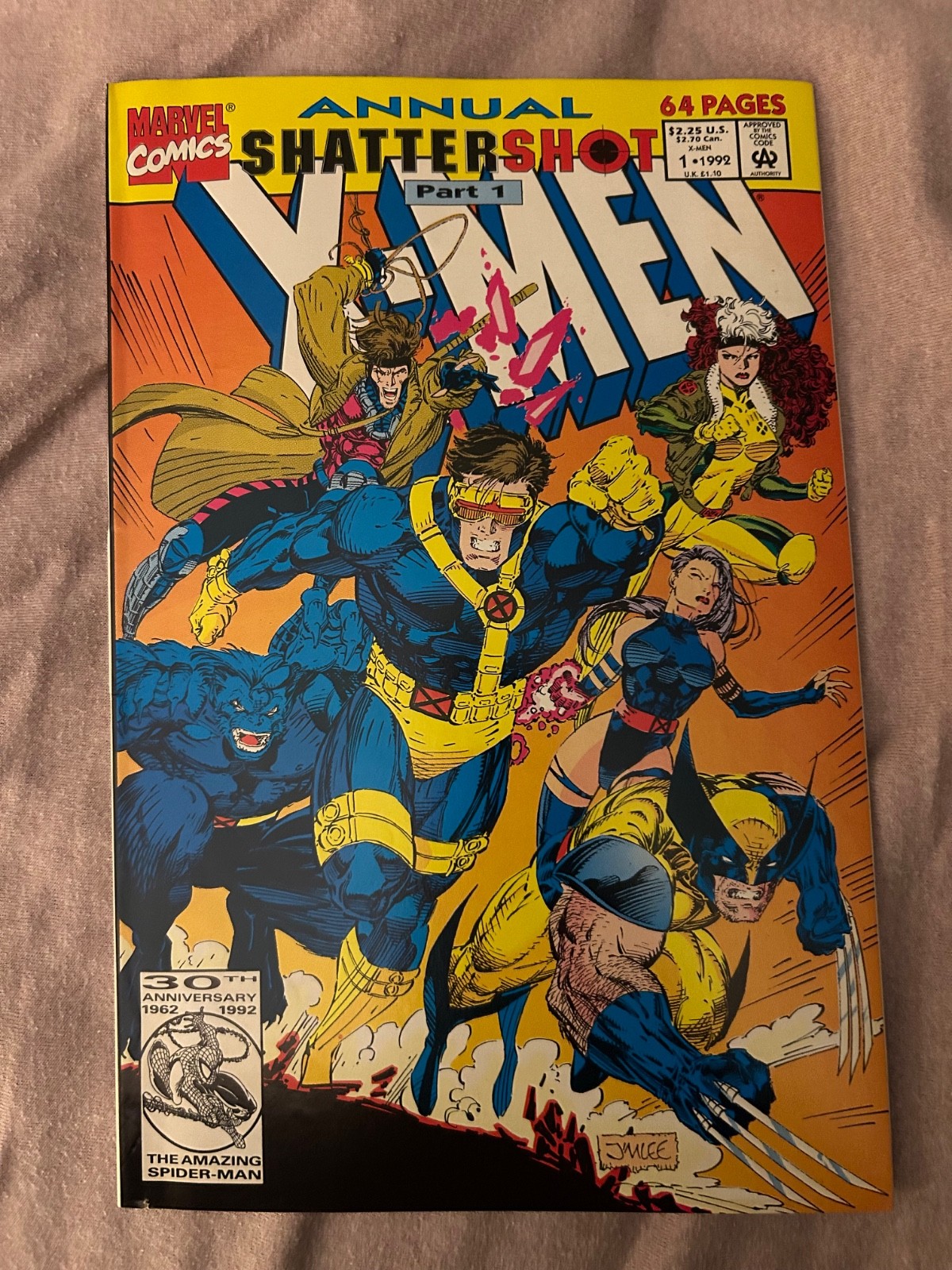 X-Men Annual 1 1992 Marvel Comics Shattershot Parte 1 Copertina Jim Lee Vintage