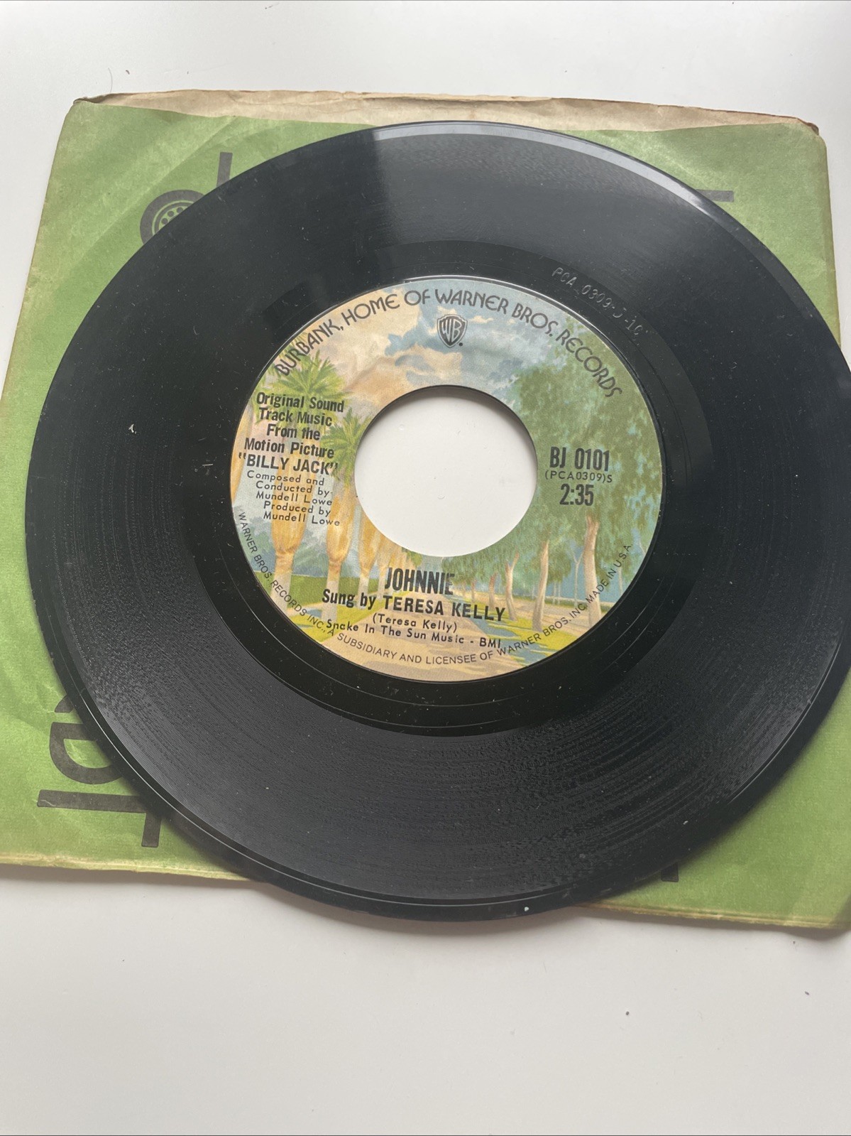 Teresa Kelly - Johnnie - Warner Bros (45RPM 7”)(AA98) 