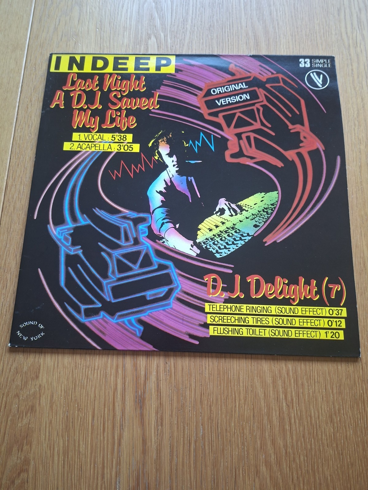 Indeep Last Night A D.J. Saved My Life / D.J. Delight 12" 30 cm  Funk