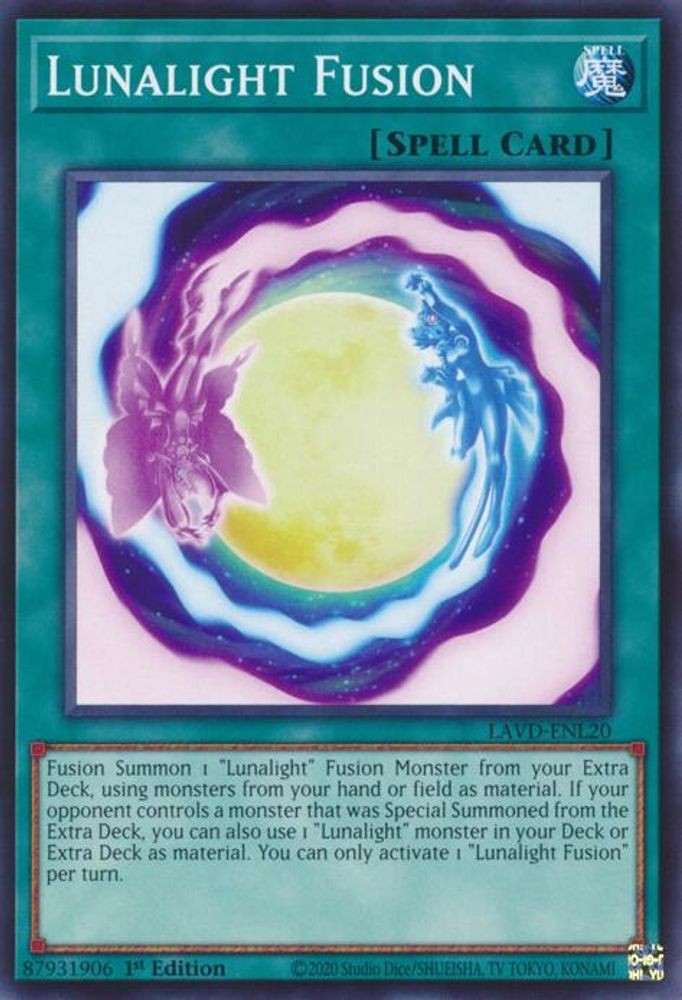 Lunalight Fusion LAVD-ENL20 Legendary Arc-V Decks 1st Edition NM