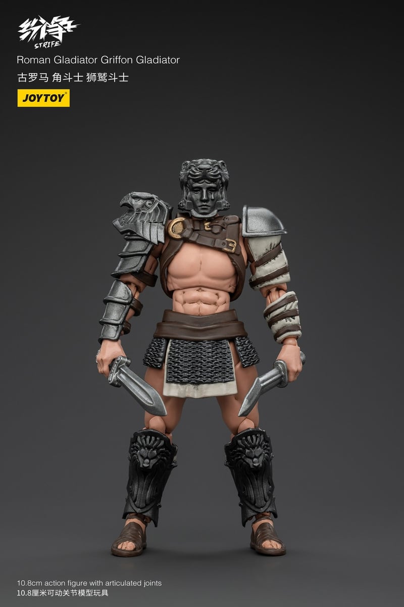 JOYTOY Strife Modellino Articolato Gladiatore Romano Grifone 1:18