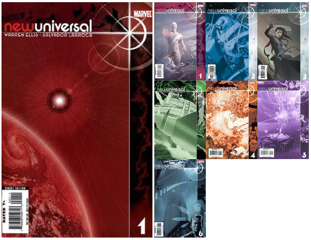 Lotto completo Newuniversal 1 2 3 4 5 6 ottime condizioni 2006 Marvel