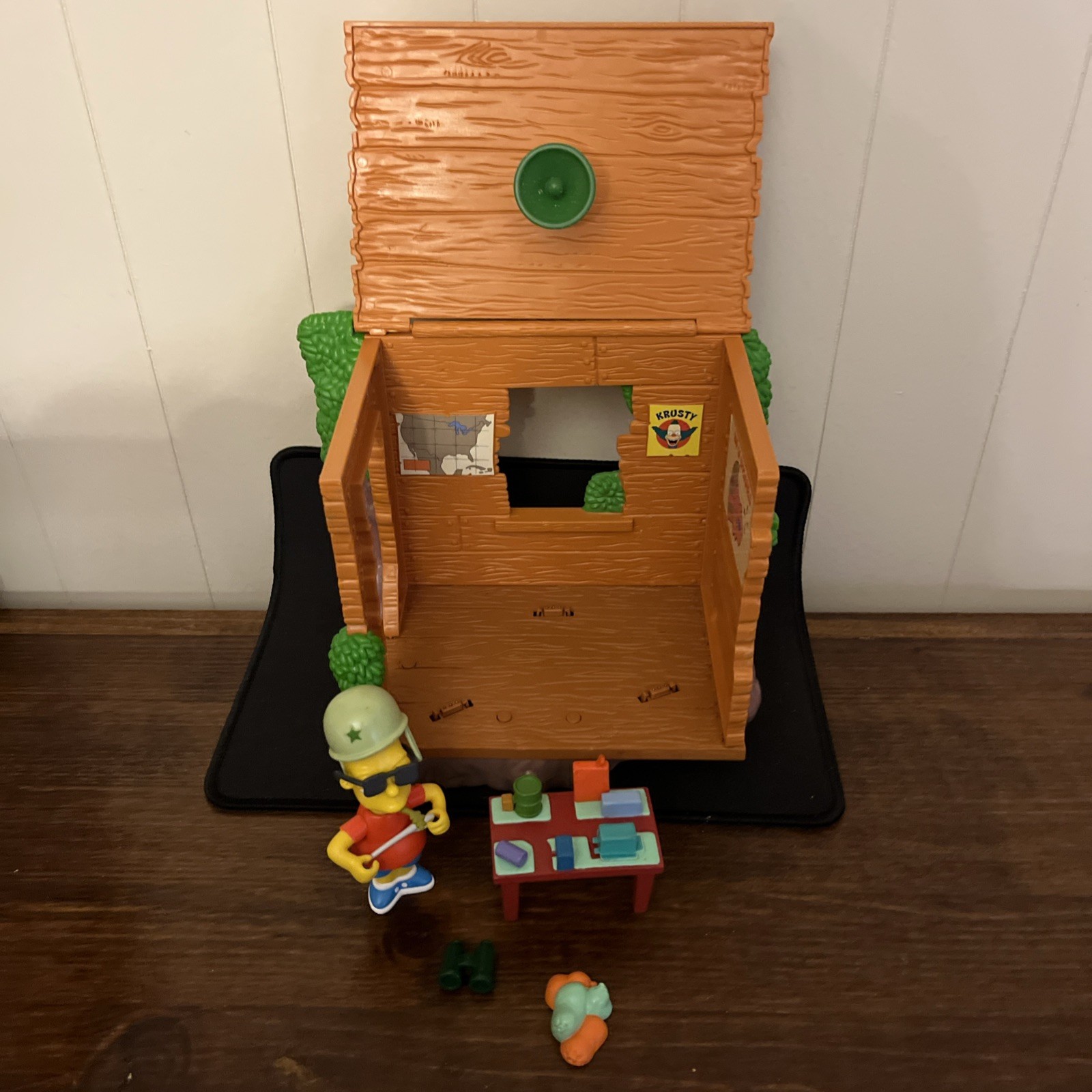 Vintage BART'S TREEHOUSE Simpsons Playset WOS personaggio interattivo BART SIMPSON