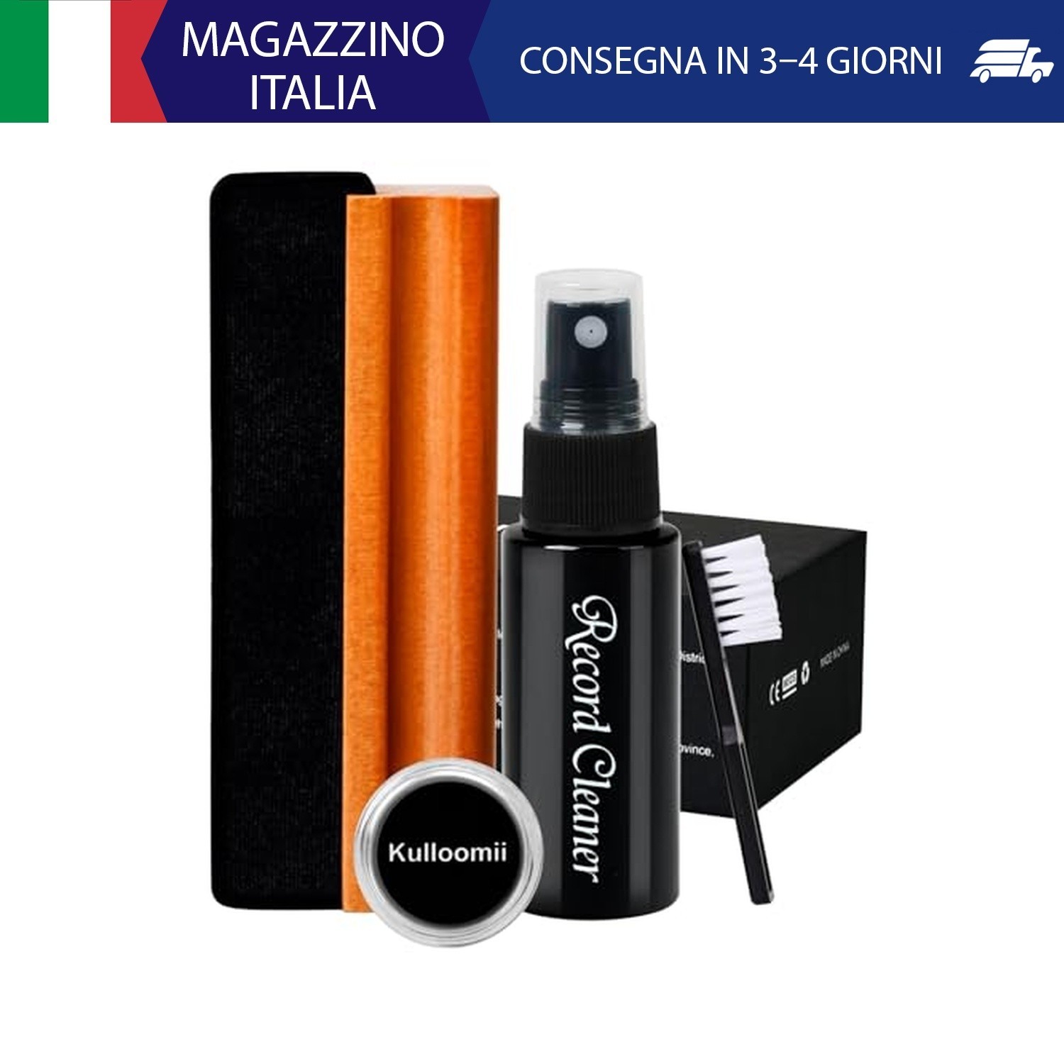 4-In-1 Kit Pulizia Vinile Di Kulloomii | Soluzione Per La Pulisci Dei Dischi In