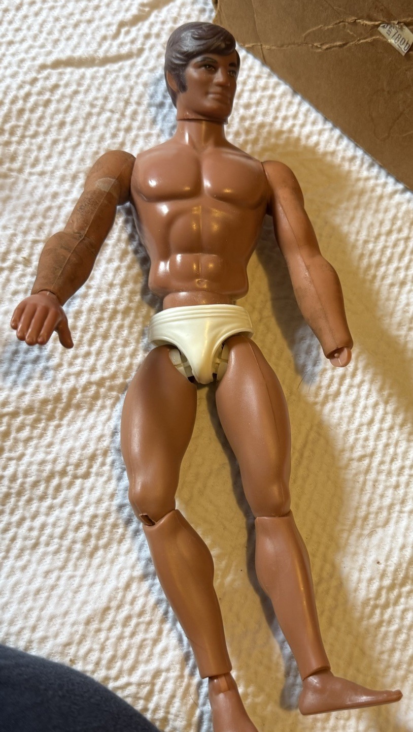 Big Jim Pack Wolf P.A.C.K. 1971 vintage Warpath con braccio funzionante di MATTEL