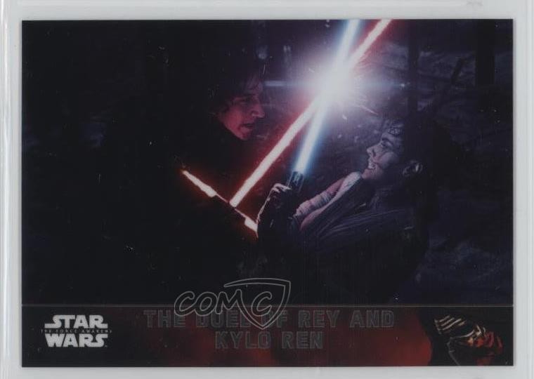 2016 Topps Star Wars: Il Risveglio della Forza Chrome Duel of Rey e Kylo Ren #92 0c3
