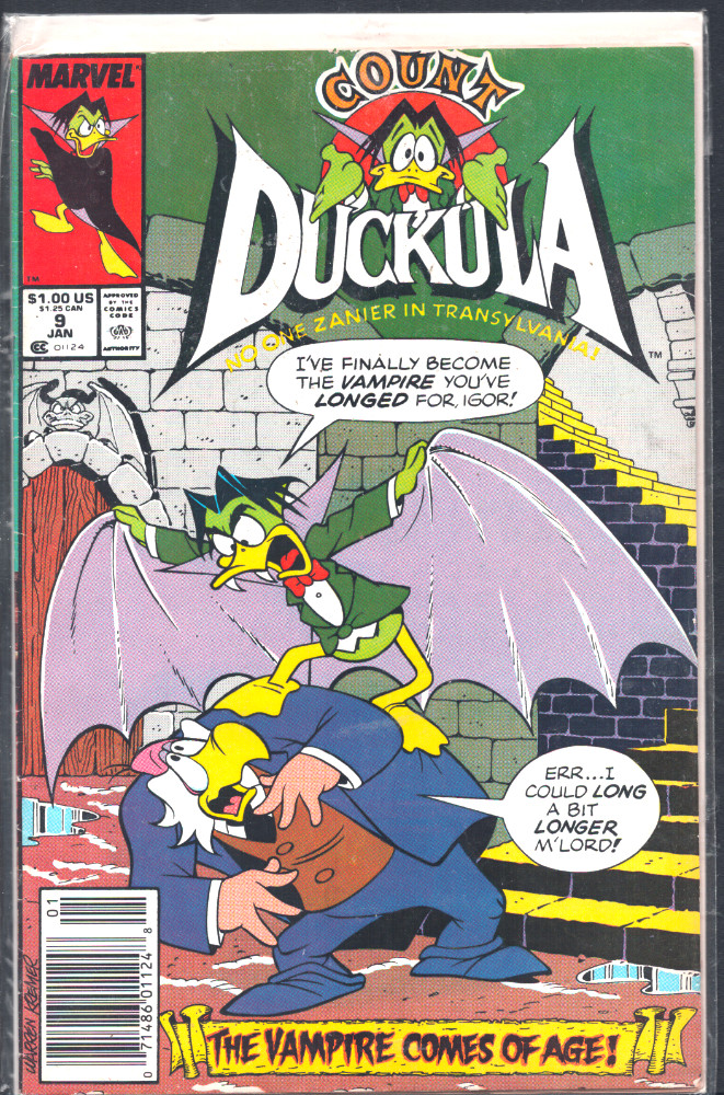 Conte Duckula vol. 1 n. 9 gennaio 1999 Marvel Il vampiro diventa maggiorenne