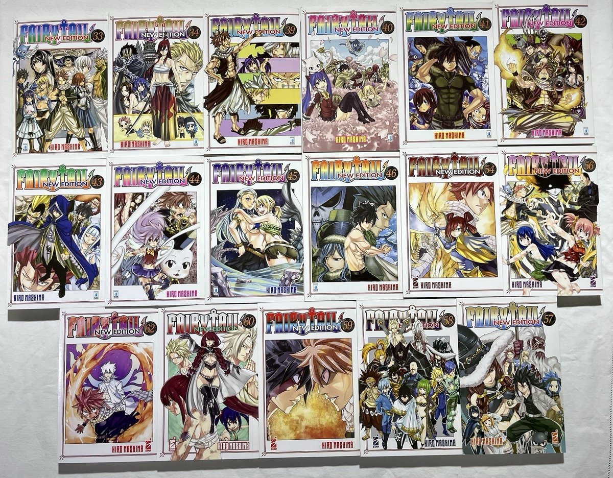 Lotto 17 Volumi "Fairy Tail - New Edition" di Hiro Mashima (Star Comics)