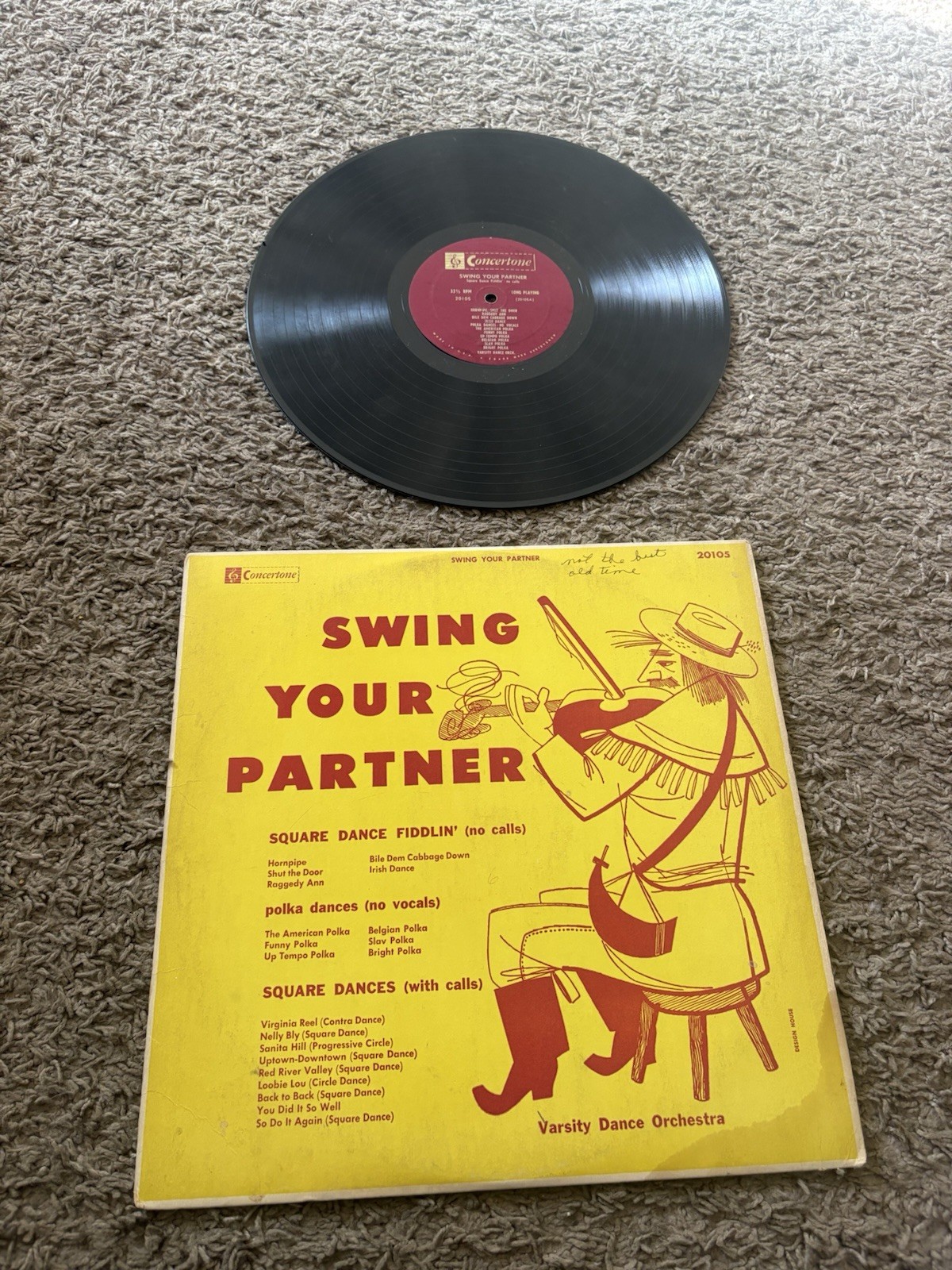 1952 Swing Your Partner A Square And Folk-Dance Record 10" Vinyl 78 RPM