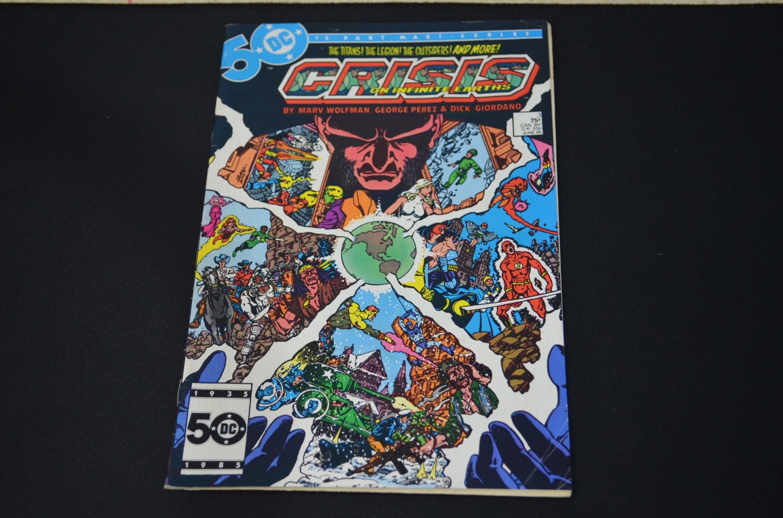 Crisi sulle Terre Infinite #3 Marv Wolfman George Perez DC Comics 1985 ottime condizioni+