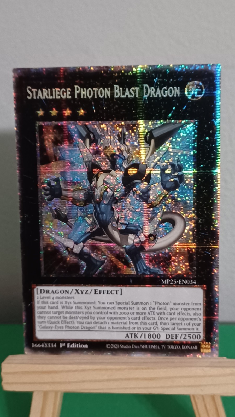 2025 Yugioh Starliege Photon Blast Dragon MP25-EN034 Ultra Rare 
