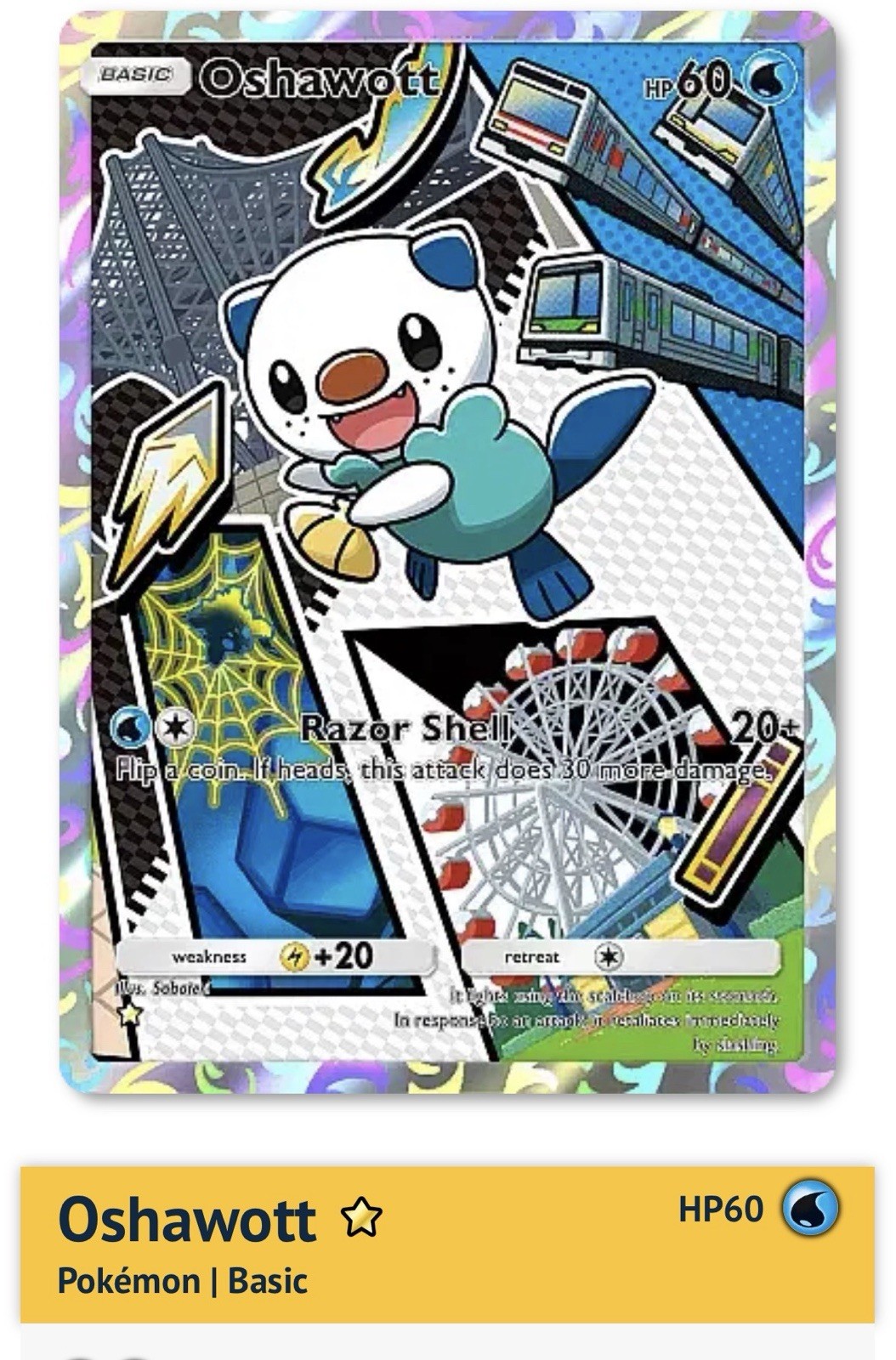 Pokemon TCG Pocket - Oshawott - 1⭐Card - English - Fast Trade - First Partners