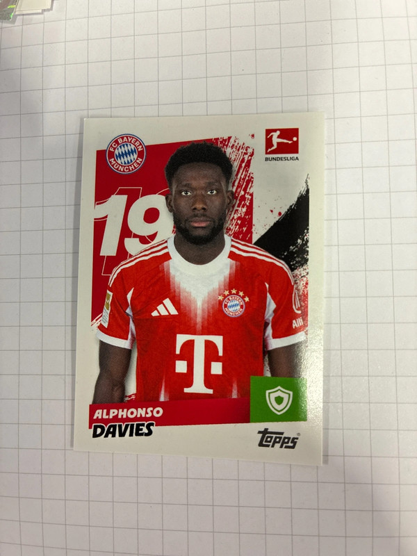 Alphonso Davies Bayern München topps Bundesliga 25 / 26 Sticker