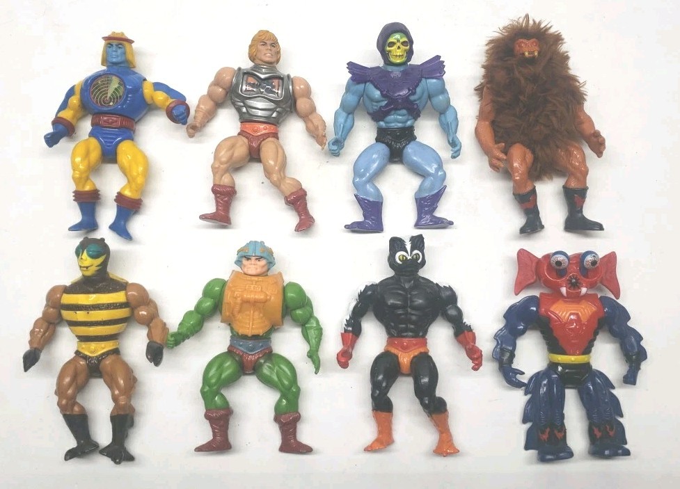 Lotto 8 action figure vintage Mattel Masters of the Universe He-Man Skeletor