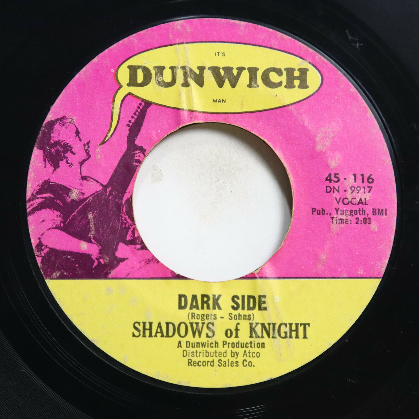 SHADOWS OF KNIGHT - DARK SIDE / GLORIA - ROCK 45