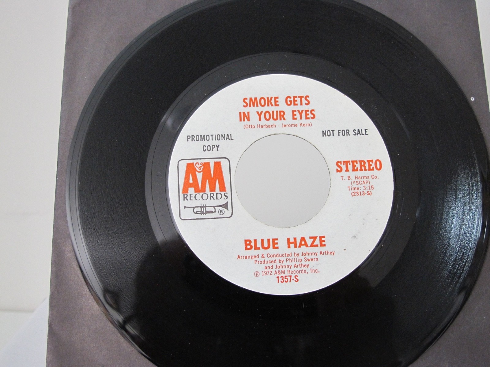 45 RECORD - BLUE HAZE - SMOKE GETS IN YOUR EYES