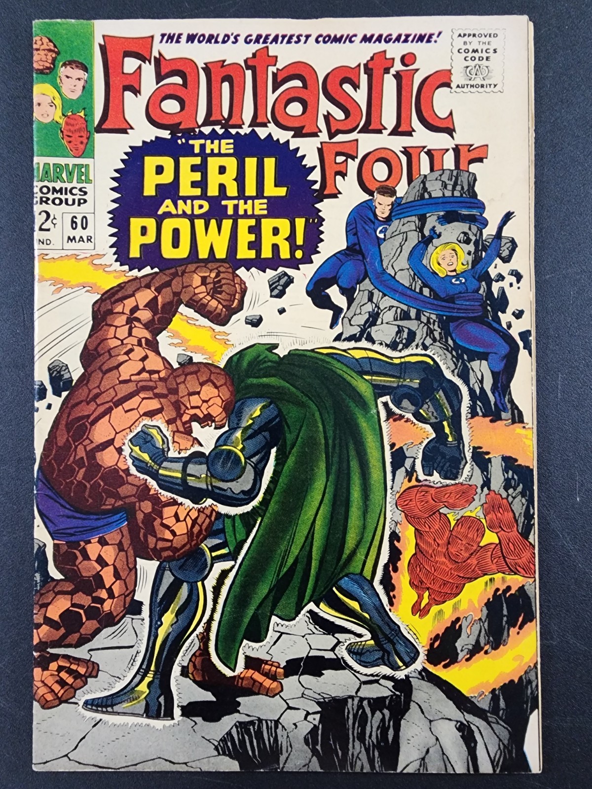 Fantastic Four #60 VG/FN Marvel Comics 1967 "Il pericolo e il potere!" Dr Doom
