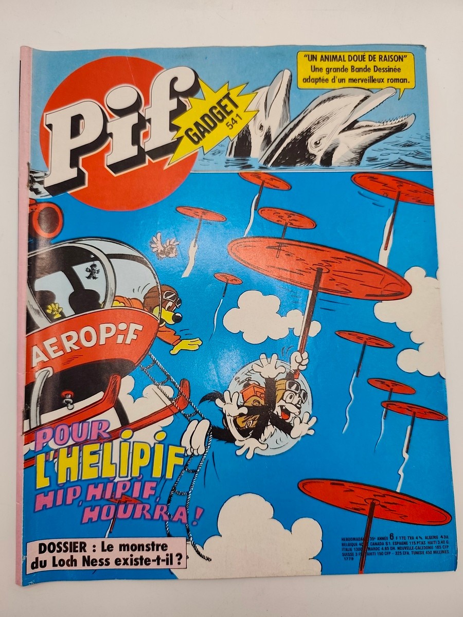 Pif Gadget 541  sans le gadget  jeux non faits pub goldorak - 1979