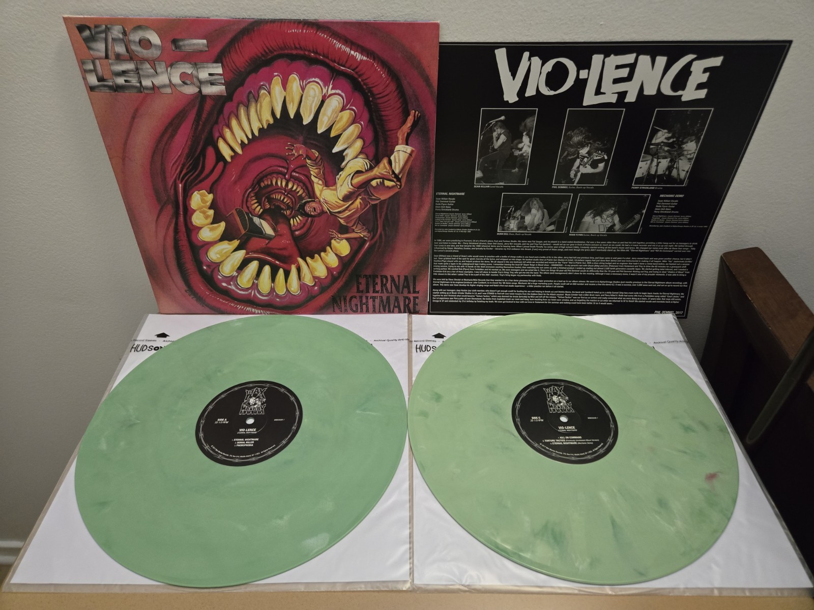 Vio-lence Eternal Nightmare 2 LP 2017 Wax Maniax Gatefold Green Vinyl Nm Rare 
