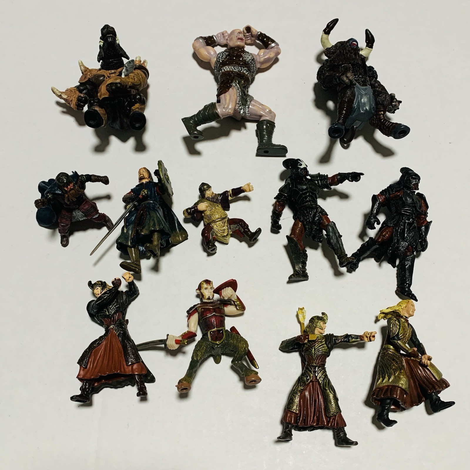 Lotto minifigure giocattolo vintage Narnia 2005 e Il Signore degli Anelli AOME