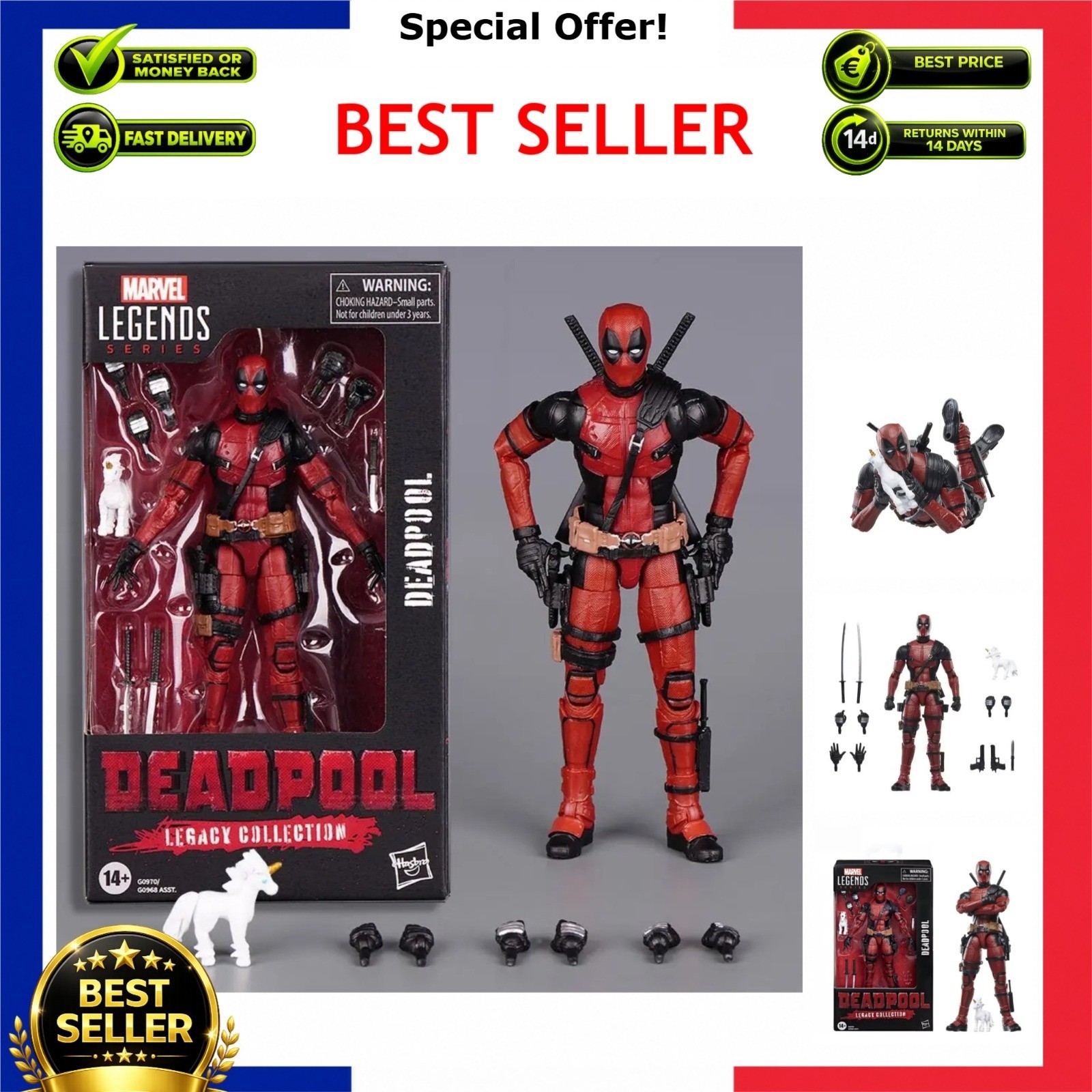Modellino Deadpool X-Men Legend Series modello mobilità congiunta giocattolo regalo
