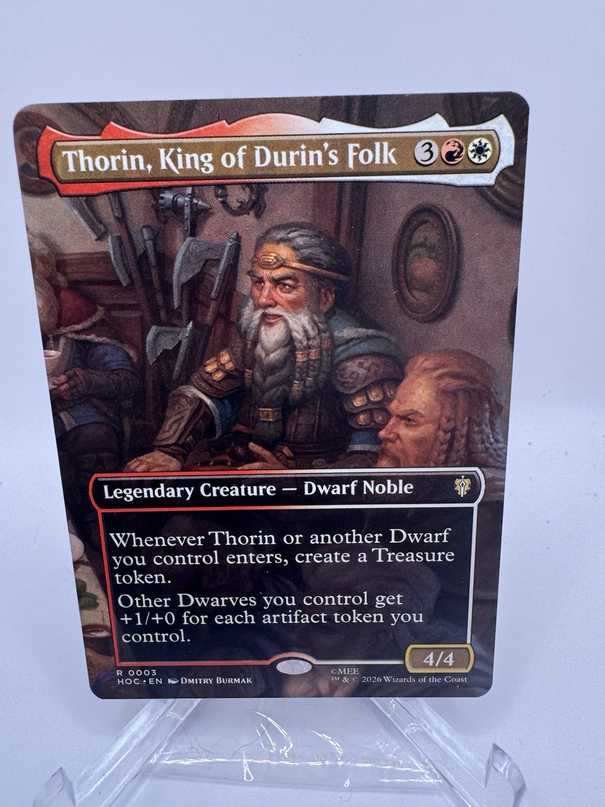 Thorin, King of Durin's Folk - Borderless NM-Mint Lo Hobbit: Eternal-Legal MTG