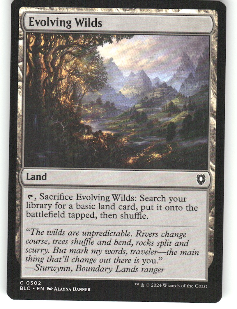 Evolving Wilds C Commander: Bloomburrow 302 NM