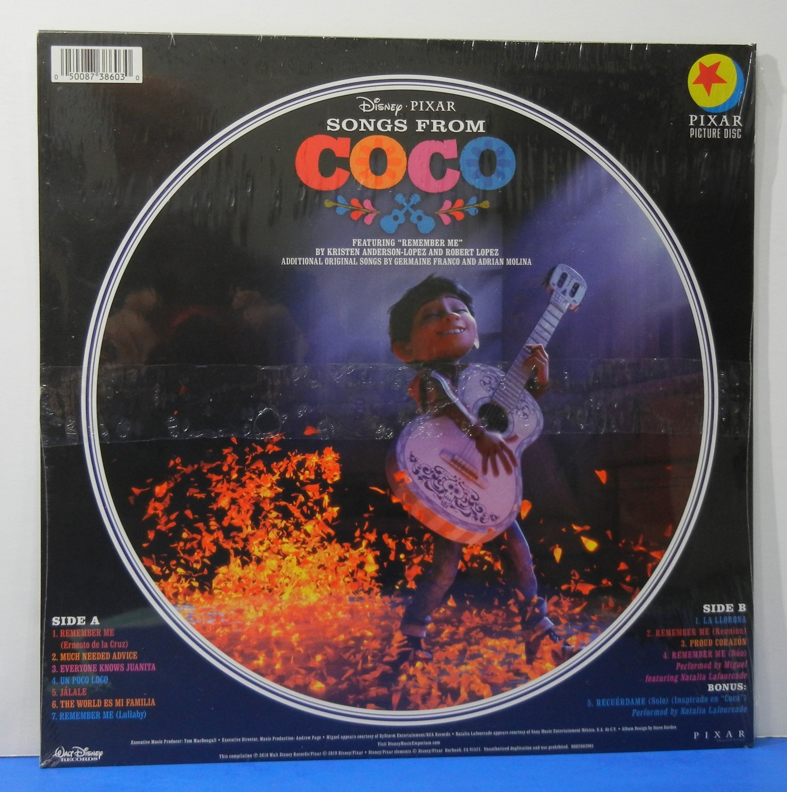 Coco: Songs From The Movie Disney/Pixar Vinyl LP Picture Disc Brand New SEALED