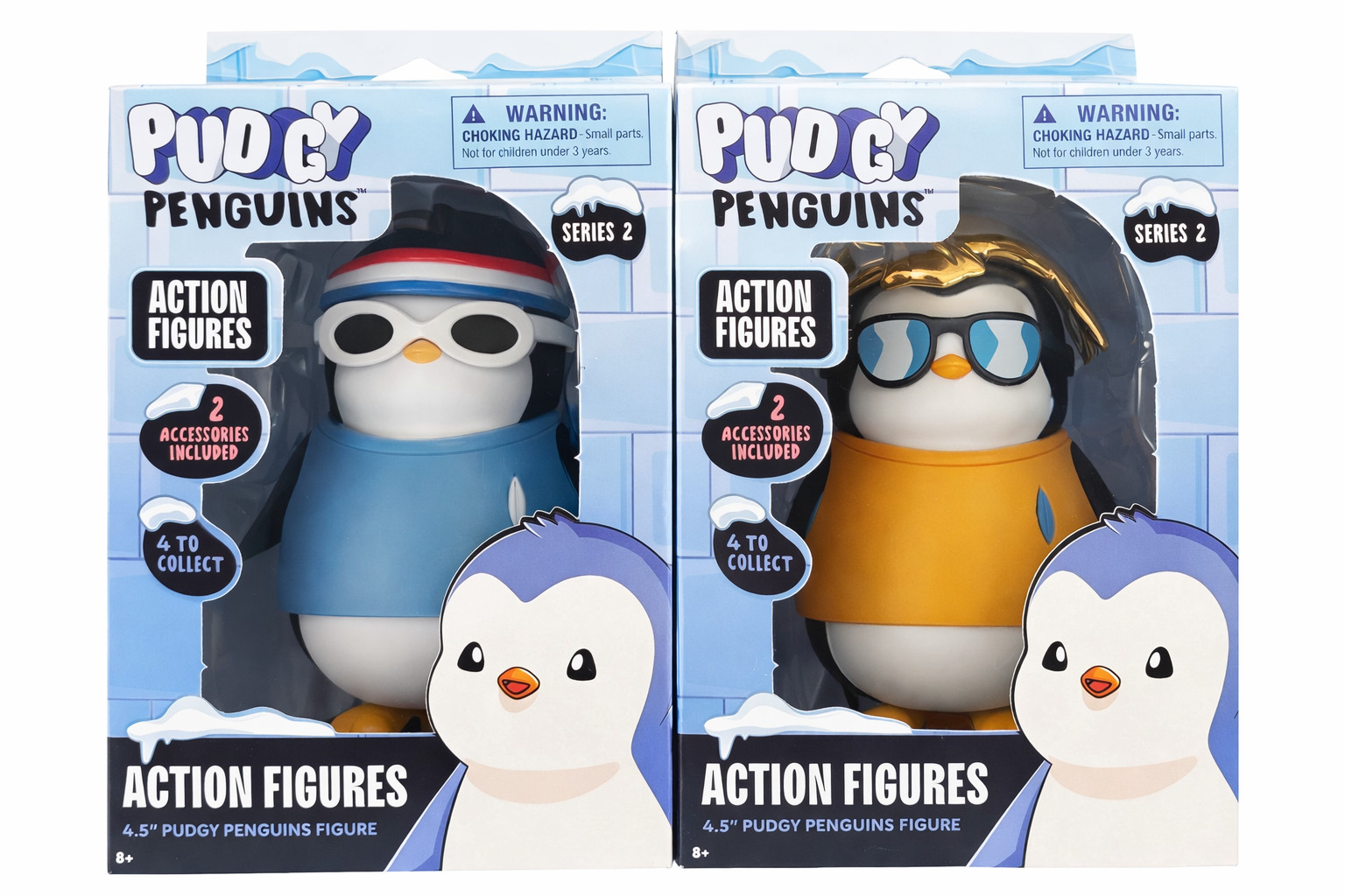 Pudgy Penguins Collection action figure serie 2 set di 2