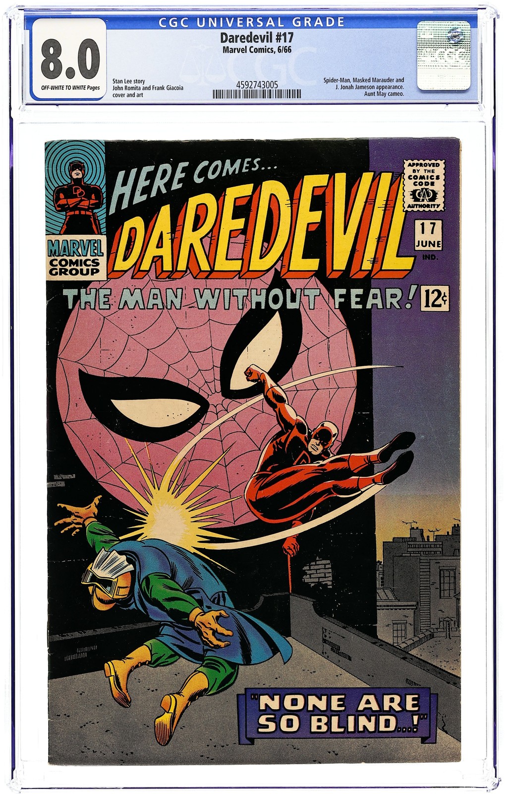 Daredevil #17 CGC 8.0 1966 4592743005