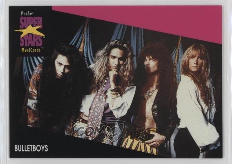 1991-92 Pro Set Super Stars MusiCards Bulletboys #114 1b9b