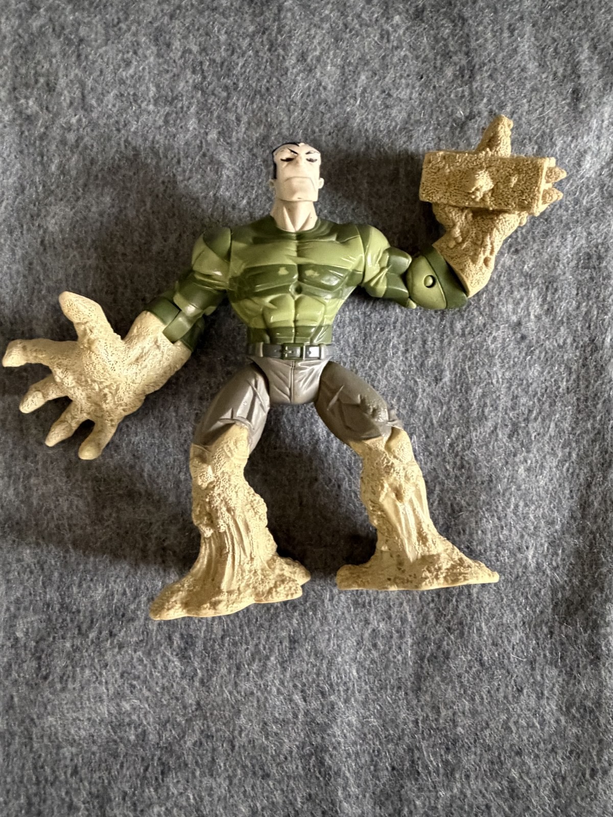 Marvel Sandman Action Figure Hasbro 2008 Spider-Man Villain Sand Arm Green