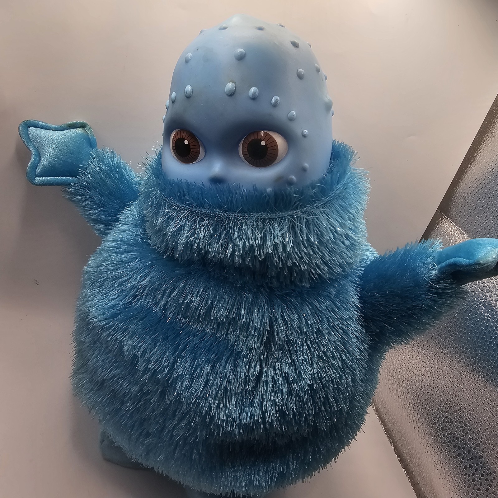 Boohbah JUMBAH Dance Along Stuffed Plush 2004 13" Ragdoll Blue Toy Boobah Sound