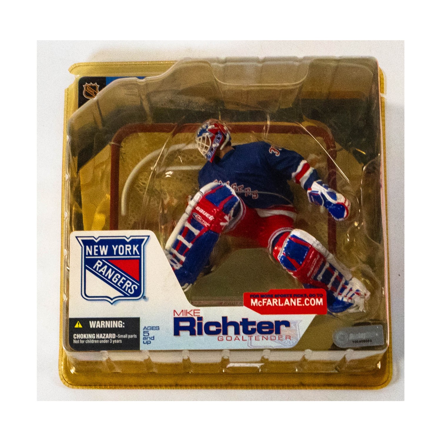 McFarlane Action Figure Mike Richter (NHL Series 4, Blue Jersey) Fair/NM