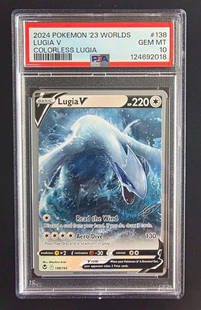 PSA 10 Lugia V 2024 Pokemon 2023 Worlds Colorless World Championship