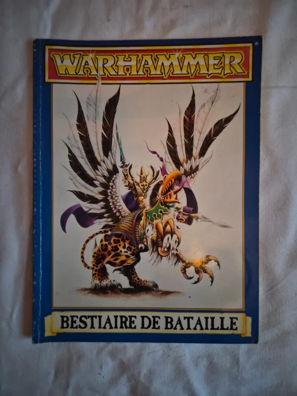 Livre Warhammer Bestiaire de Bataille Vintage 1992 Games Workshop V4