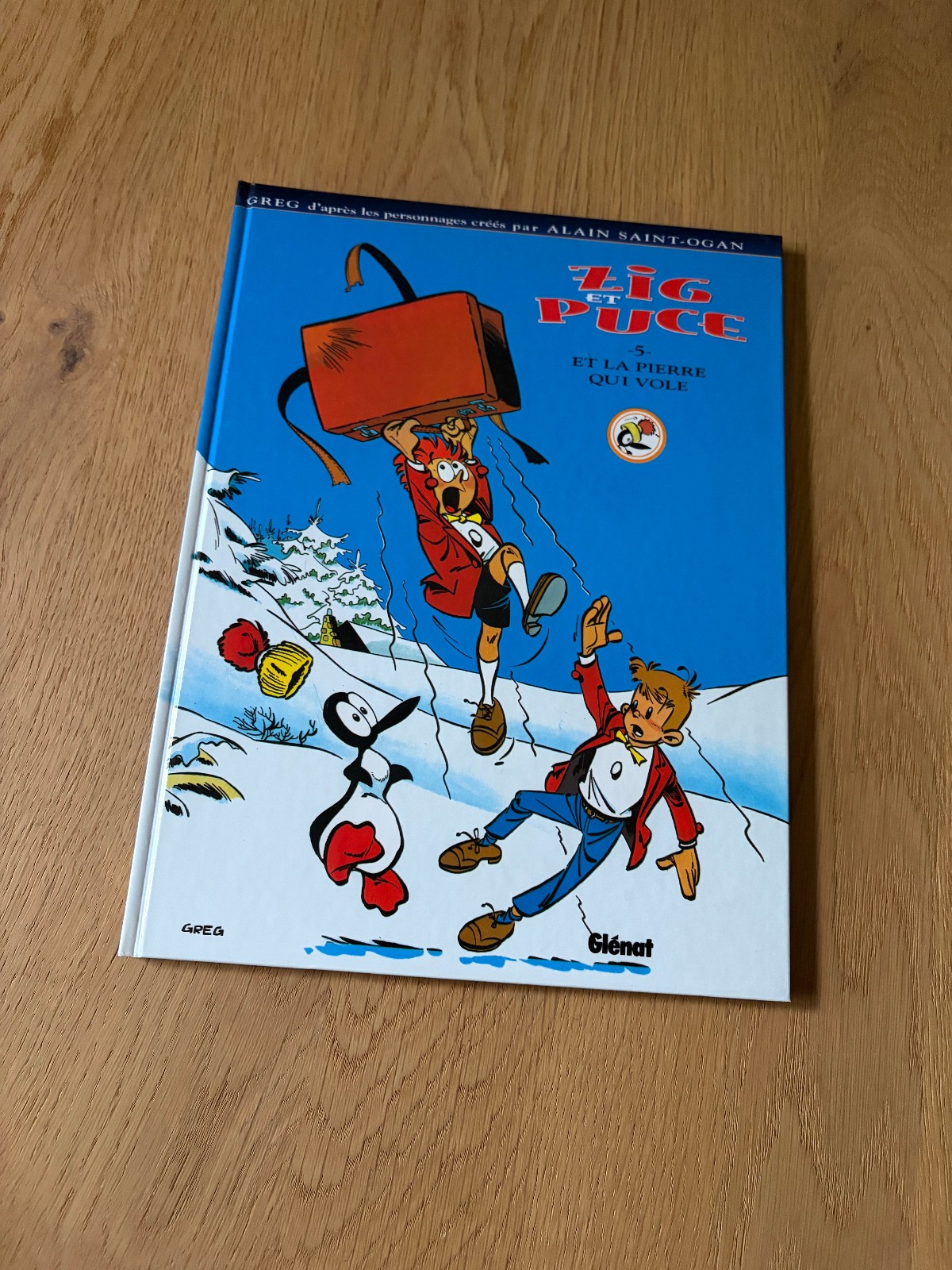 ZIG ET PUCE 5 Zig et Puce la Pierre qui vole greg 1994 EO GLENAT Très Bon état