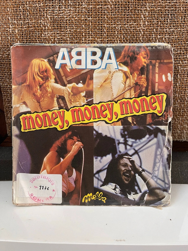 ABBA – Money Money Money / Crazy World | 7" Single | Pressatura francese 1976 | Vogue