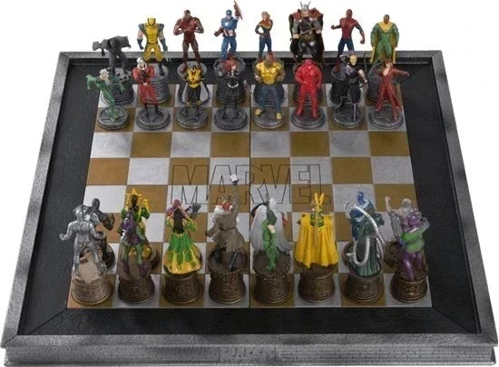 Marvel personaggi scacchiera Avengers versus Villain
