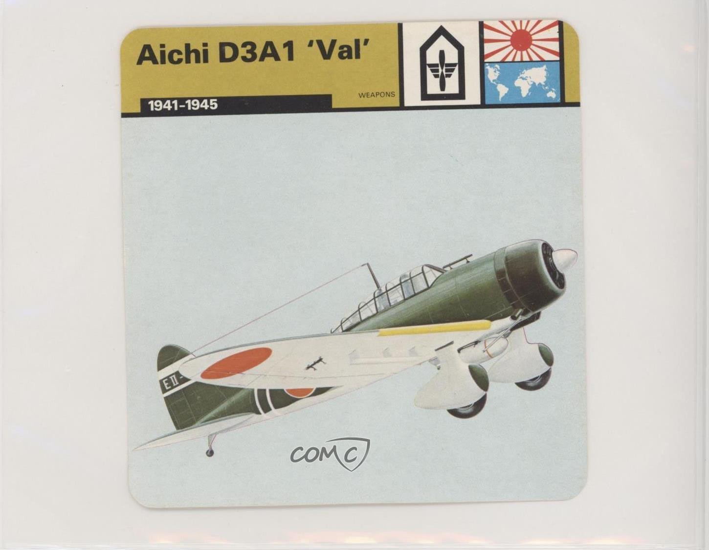 1977 Edito-Service World War II Aichi D3A1 Val #13-036-36-19 0w6