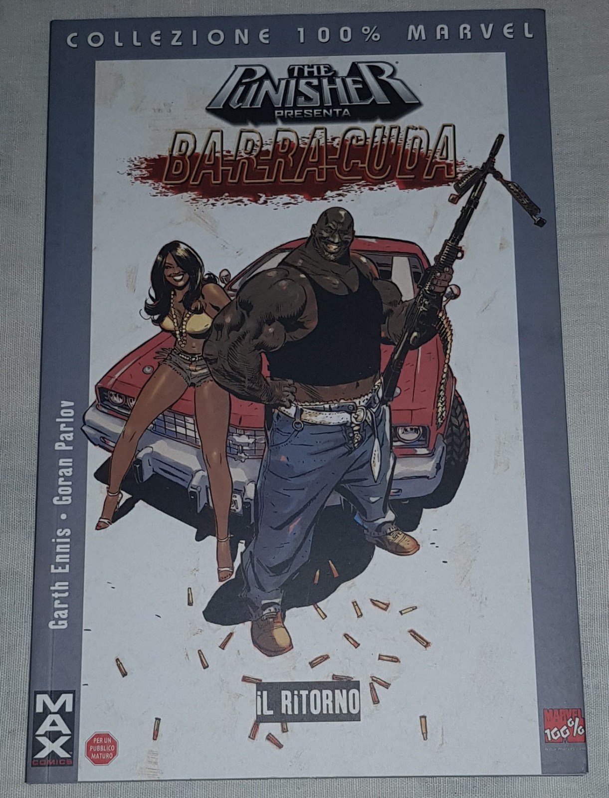 Fumetto Punisher Barracuda Il Ritorno Ennis Parlov - Marvel 100% Max Comics
