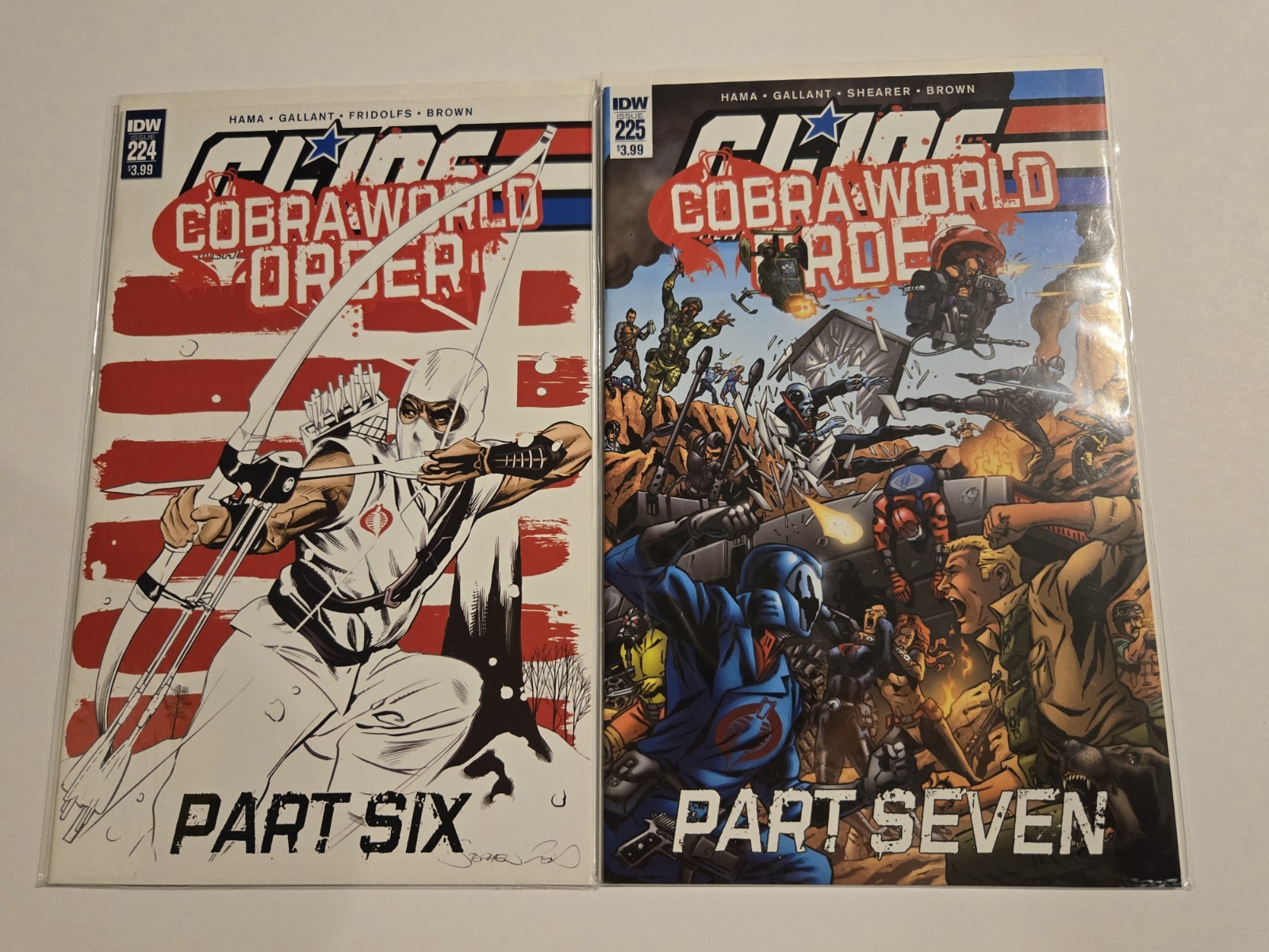 G.I. JOE A Real American Hero #224-225;Cobra World Order 2015 IDW stampa bassa