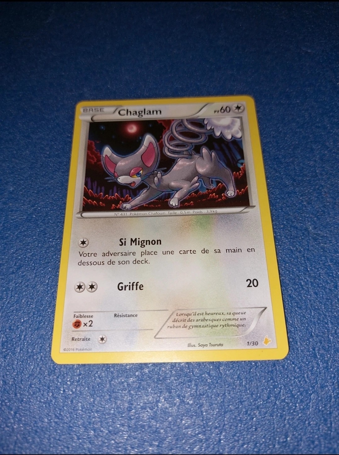 Carta Pokémon Chaglam 1 30
