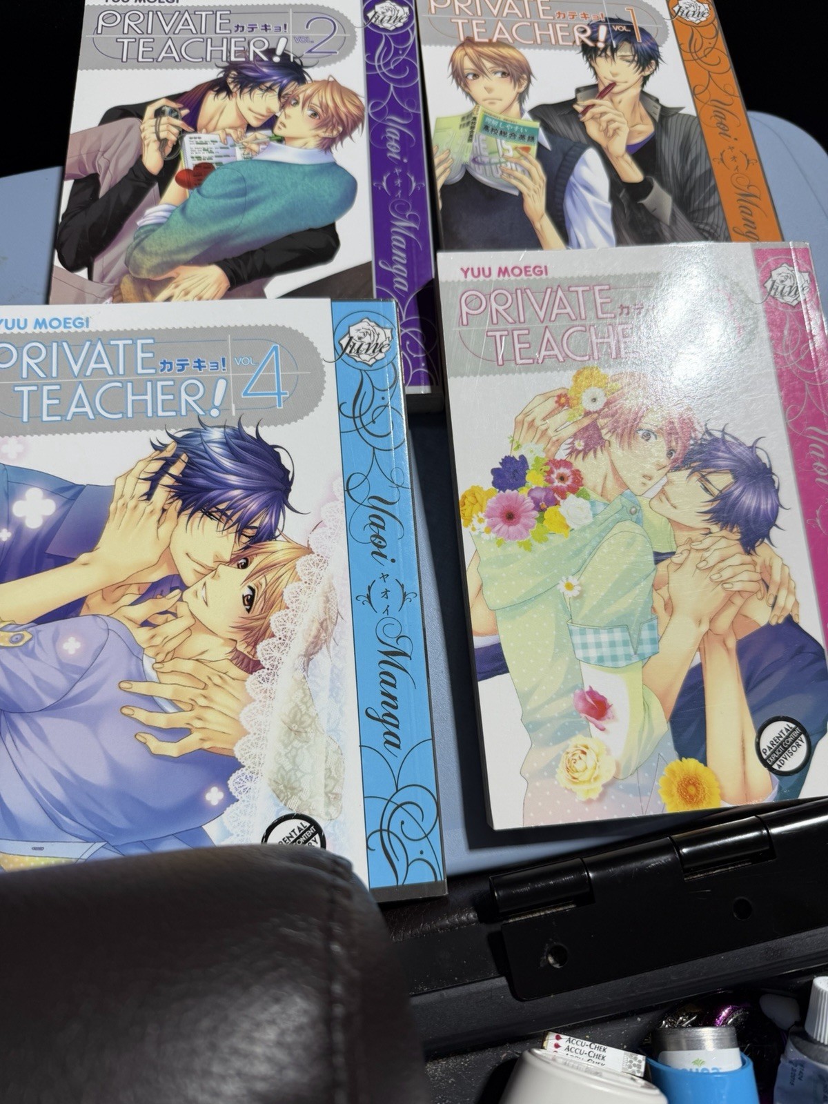 Insegnante privato, vol. 1 2 3 4 (set completo) di Yuu Moegi, manga inglese Yaoi
