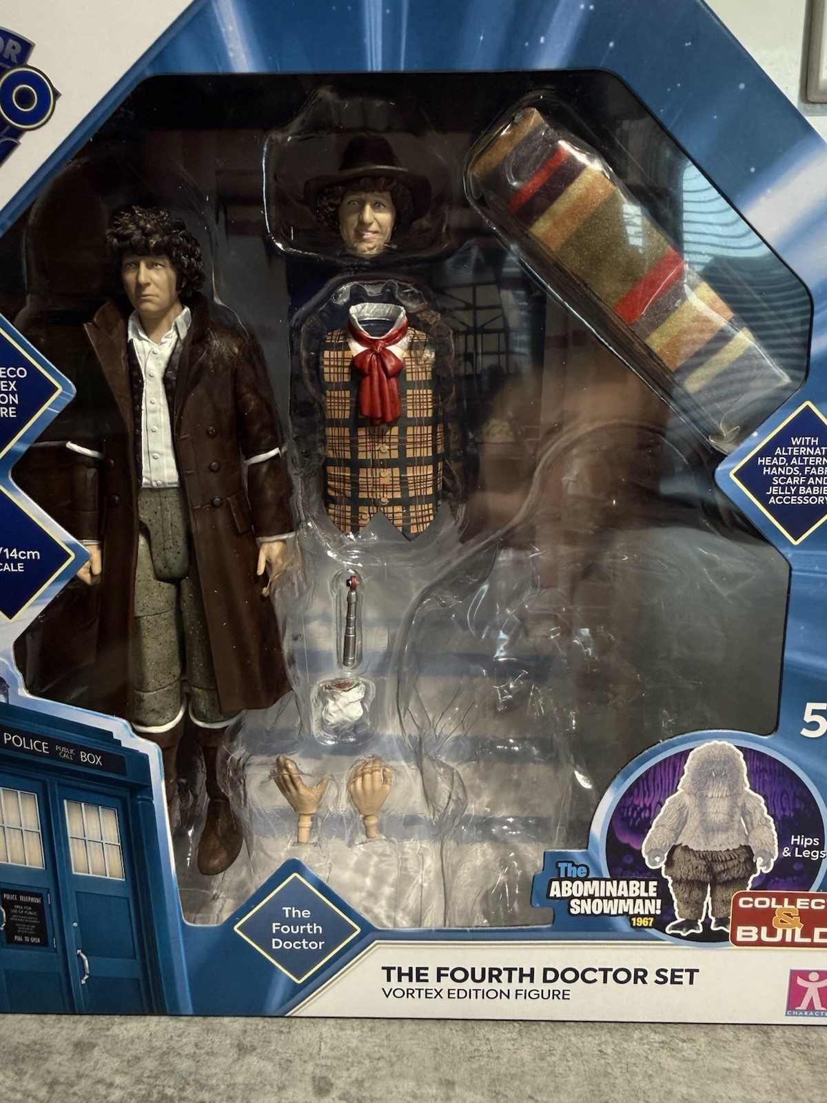 4th Doctor Who Stagione 14 Vortex Set Accessori Sciarpa Sonica Figura 5" - NO Yeti
