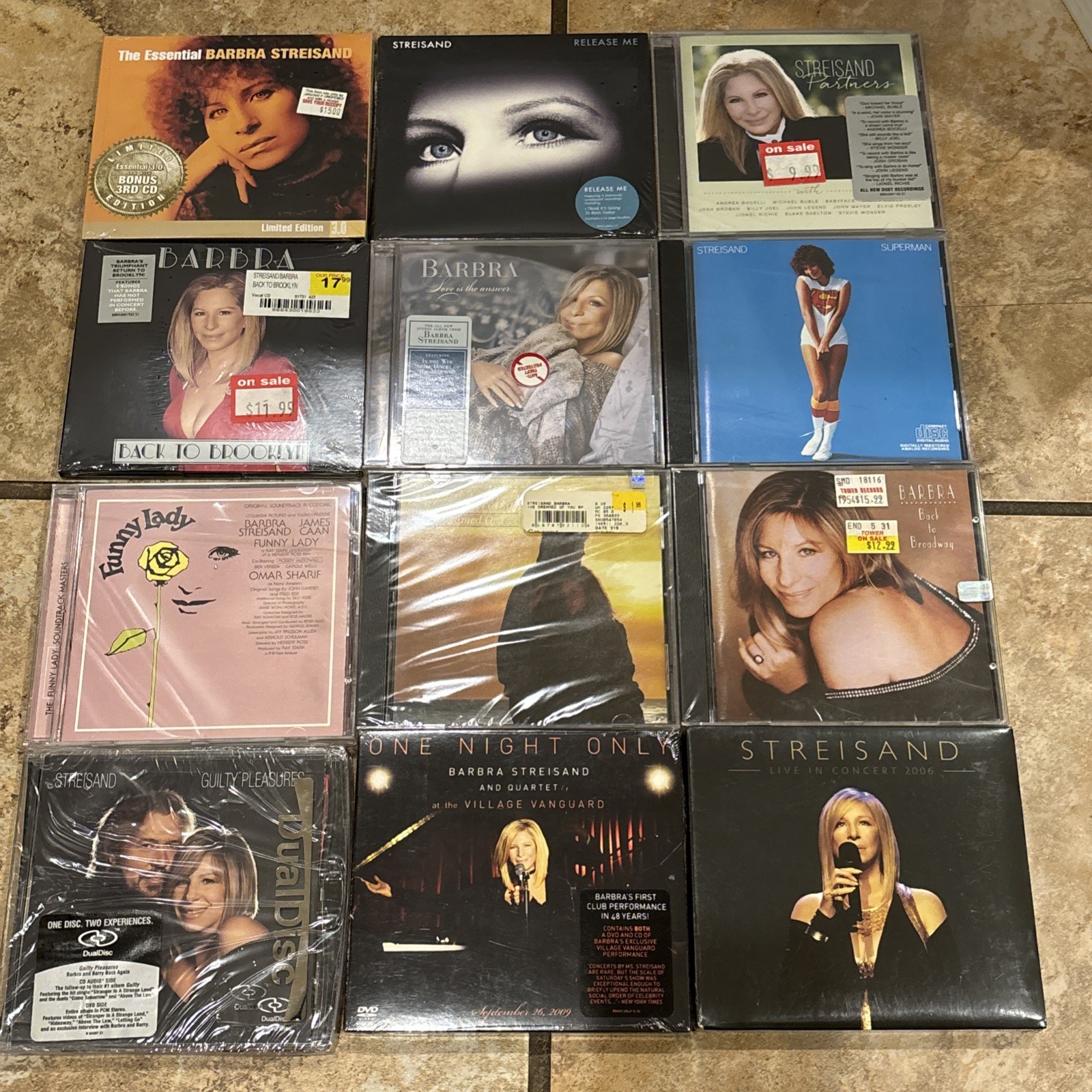 Barbra Streisand CD Lot Instant Collection Wholesale 12 CDs ALL NEW & SEALED