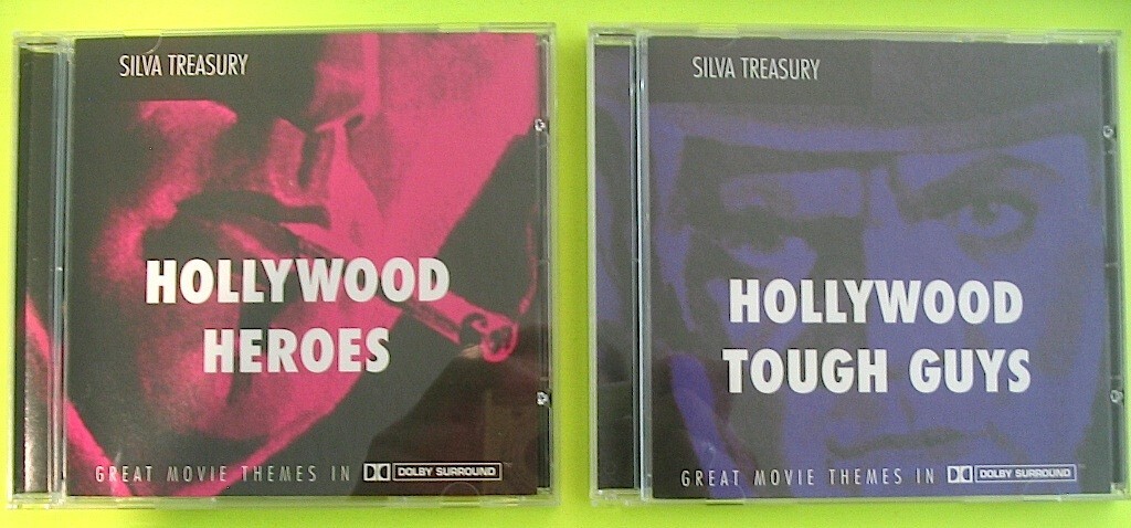 2 CD LOT Hollywood Heroes AND Hollywood Tough Guys 28 Movie Soundtrack Songs